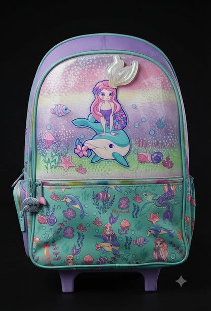 Bigman Mermaid Trolley School Backpack for Girls