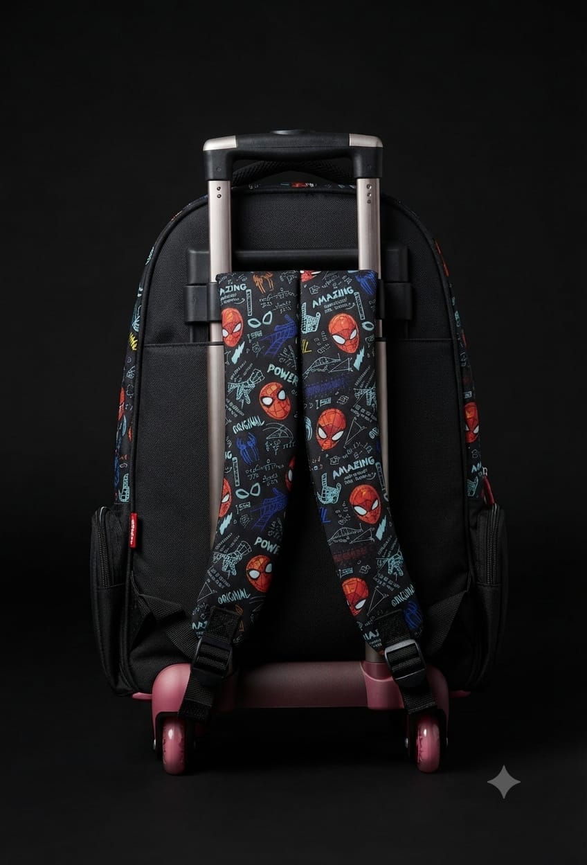 Bigman Spider Hero Trolley School Backpack for Kids
