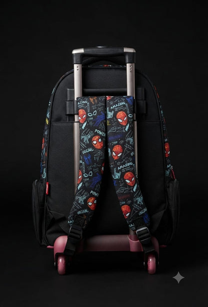 Bigman Spider Hero Trolley School Backpack for Kids