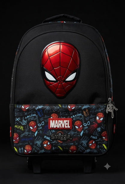 Bigman Spider Hero Trolley School Backpack for Kids