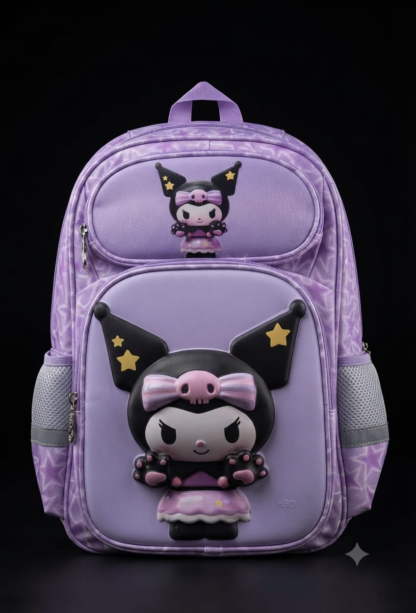 Bigman Kuromi 3D School Backpack for Girls