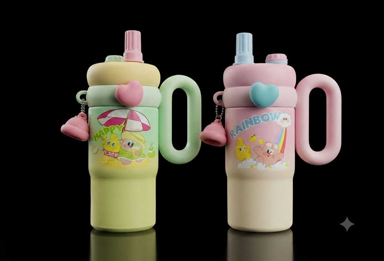 Bigman Cute Character Tumbler with Handle