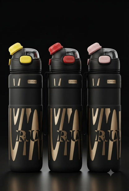 Bigman Premium 1000ml Sports Water Bottle with Straw