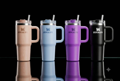 Bigman 13oz Stainless Steel Insulated Tumbler with Handle & Straw
