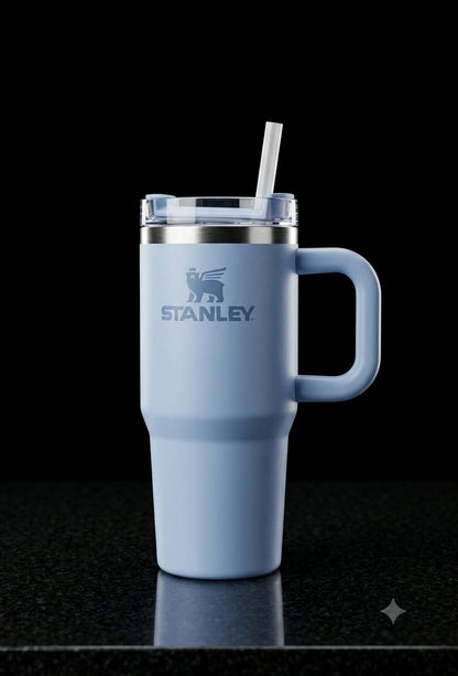 Bigman 13oz Stainless Steel Insulated Tumbler with Handle & Straw