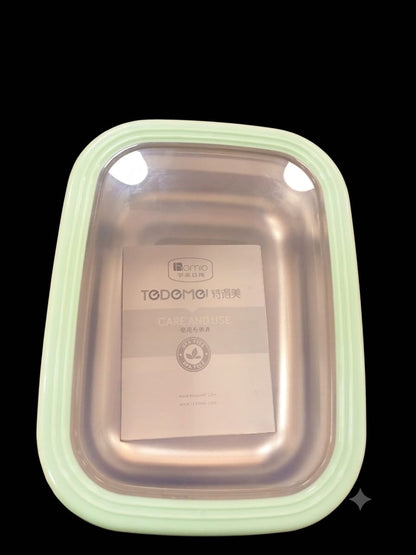 Premium Stainless Steel Lunch Box with Silicone Lid