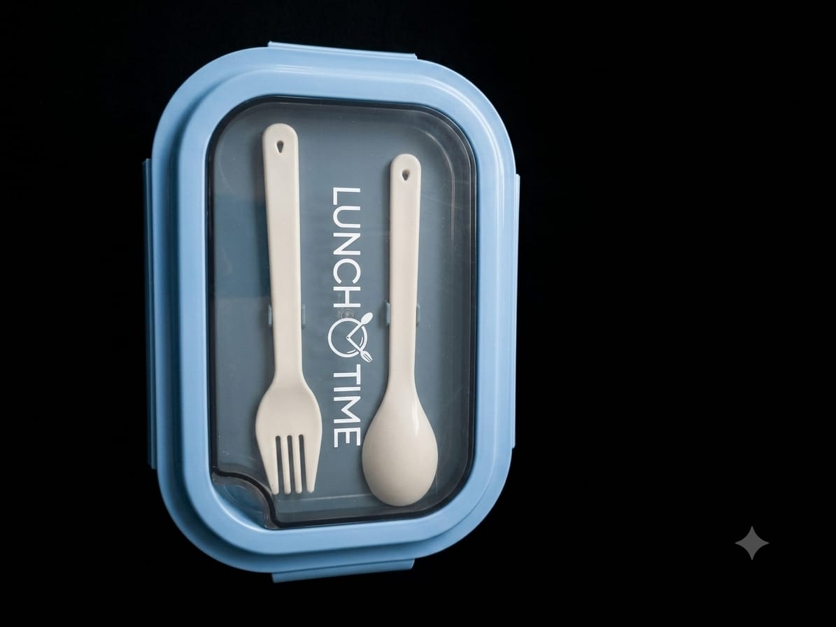 Kids Lunch Box with Spoon & Fork