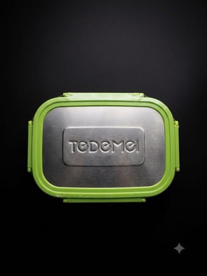 Stainless Steel Lunch Box with Locking Handles | Leak-Proof Food Container