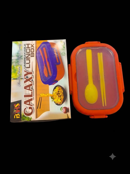 Galaxy Lunch Box with Spoon & Chopsticks