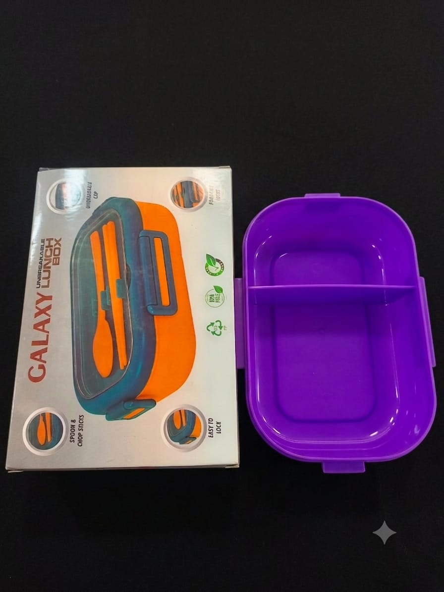 Galaxy Lunch Box with Spoon & Chopsticks