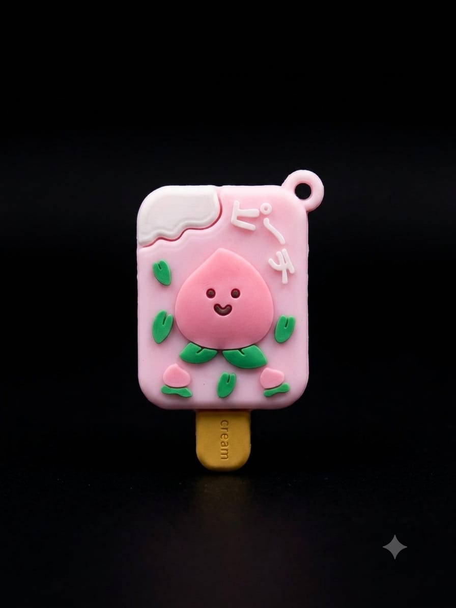 BIGMAN Peach Popsicle Fridge Magnet