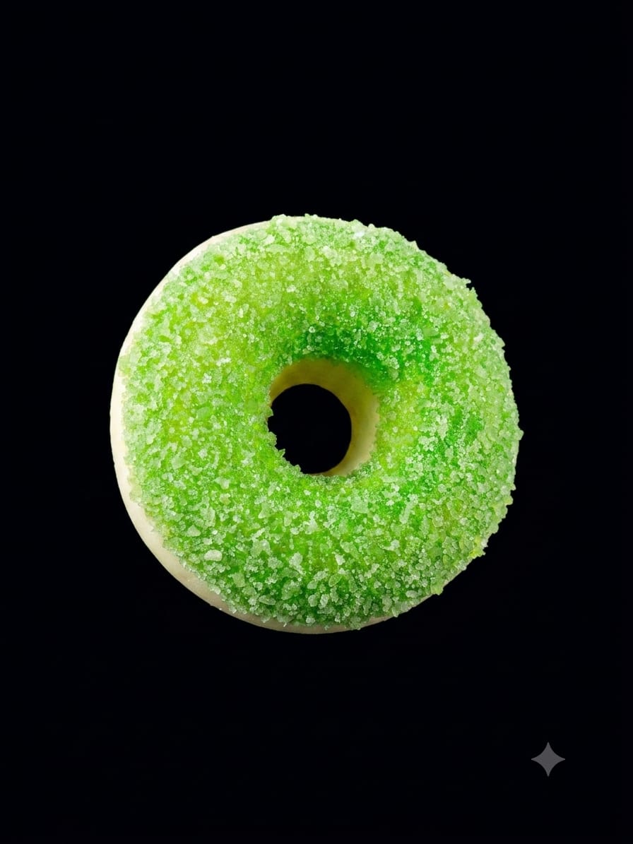 BIGMAN Green Donut Fridge Magnet