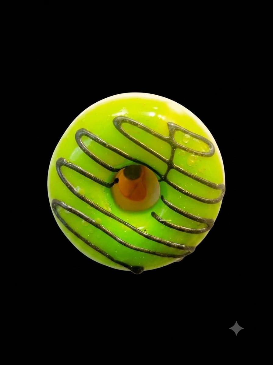 Bigman Green Donut Fridge Magnets