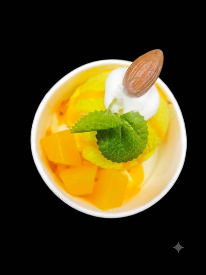Mango Ice Cream Cup Fridge Magnet