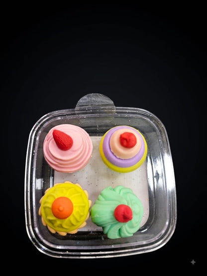 Cute Cupcake Cake Shape Erasers