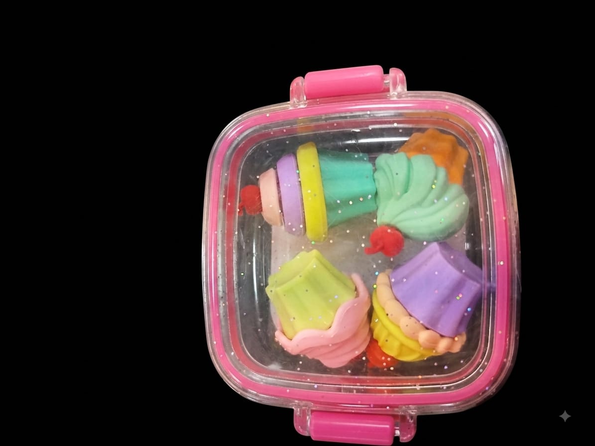 Cute Cupcake Cake Shape Erasers