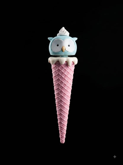 Cute Ice Cream Owl Eraser
