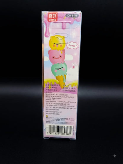 Cute Ice Cream Owl Eraser
