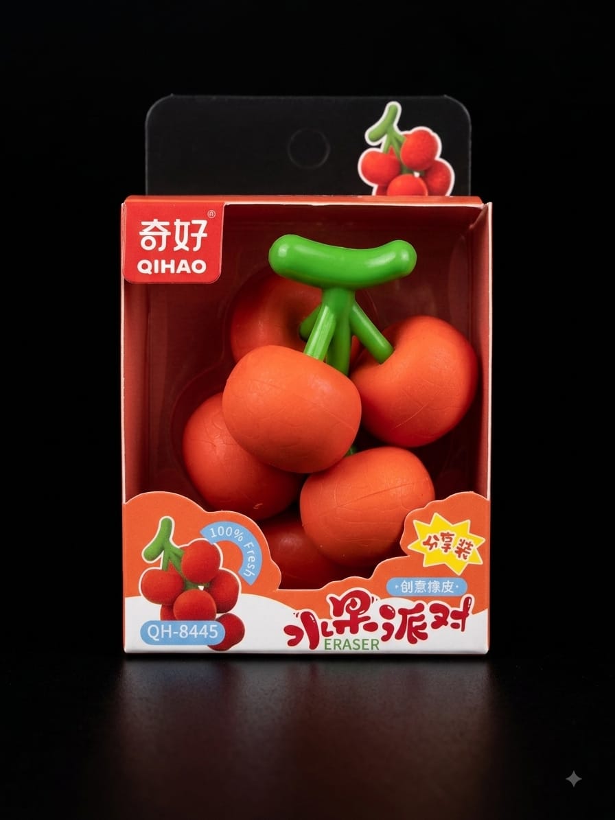 Bigman Lychee Fruit Eraser Set