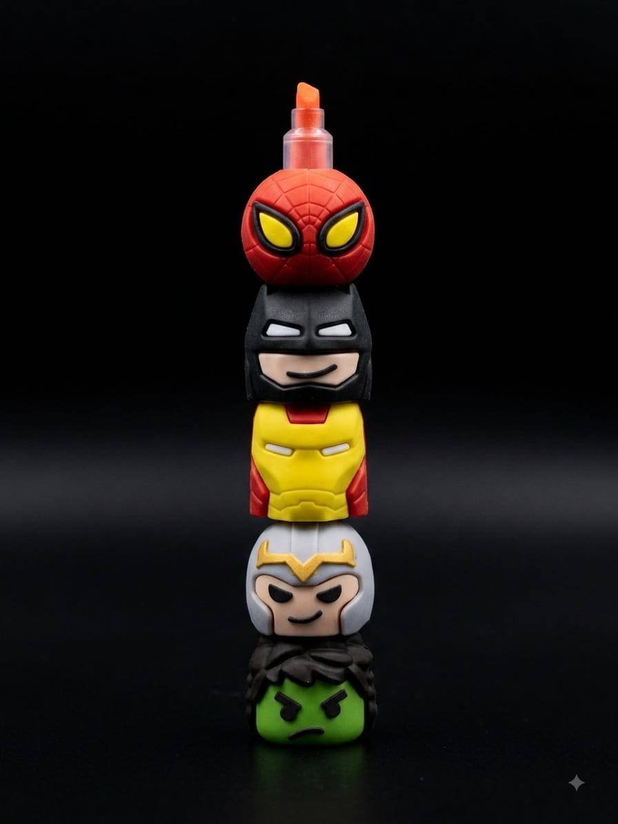 Bigman Stacking Superhero Highlighter Set