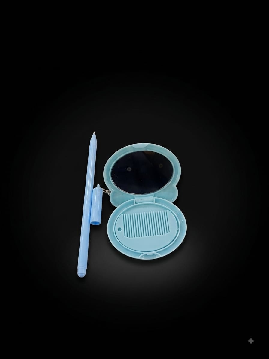 Bigman Pocket Mirror Comb Pen Set