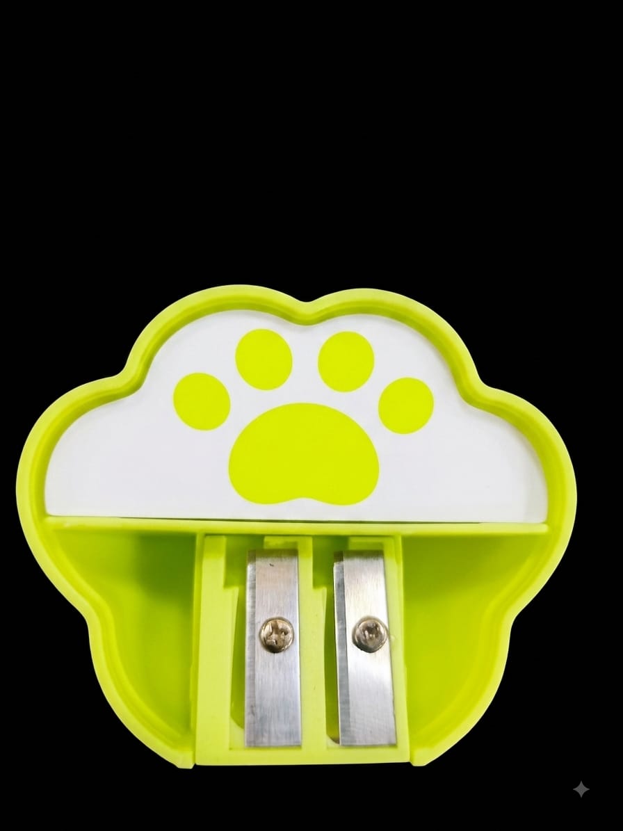Bigman Green Cat Paw Eraser & Sharpener