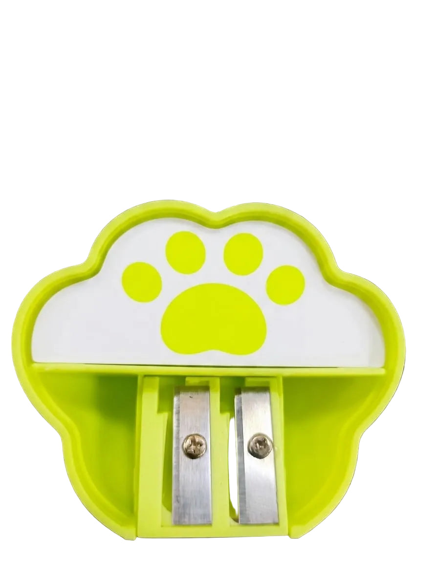 Bigman Green Cat Paw Eraser & Sharpener