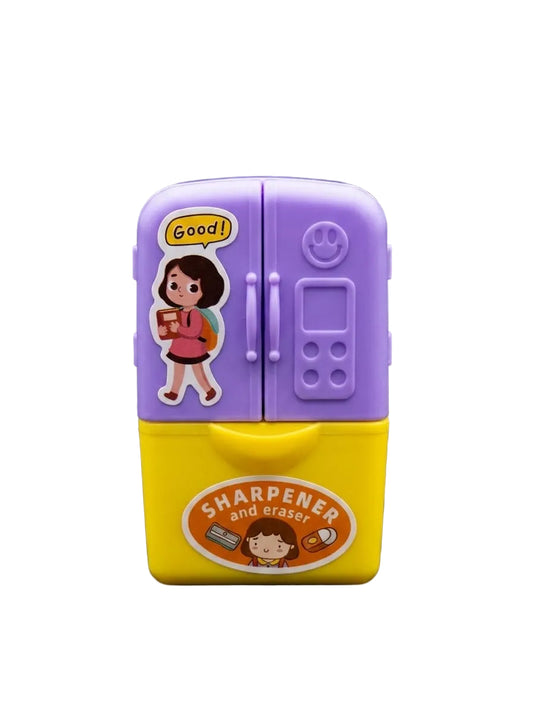 Bigman Purple Refrigerator Eraser & Sharpener