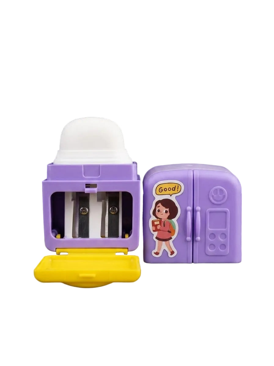 Bigman Purple Refrigerator Eraser & Sharpener