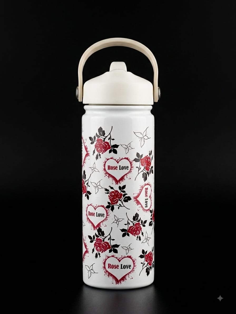 Bigman Rose Love Stainless Steel Bottle