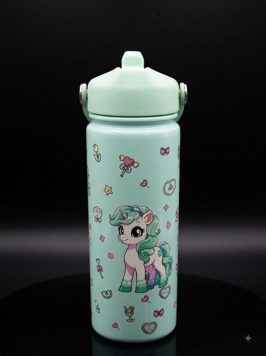 Bigman Unicorn Mint Green Water Bottle