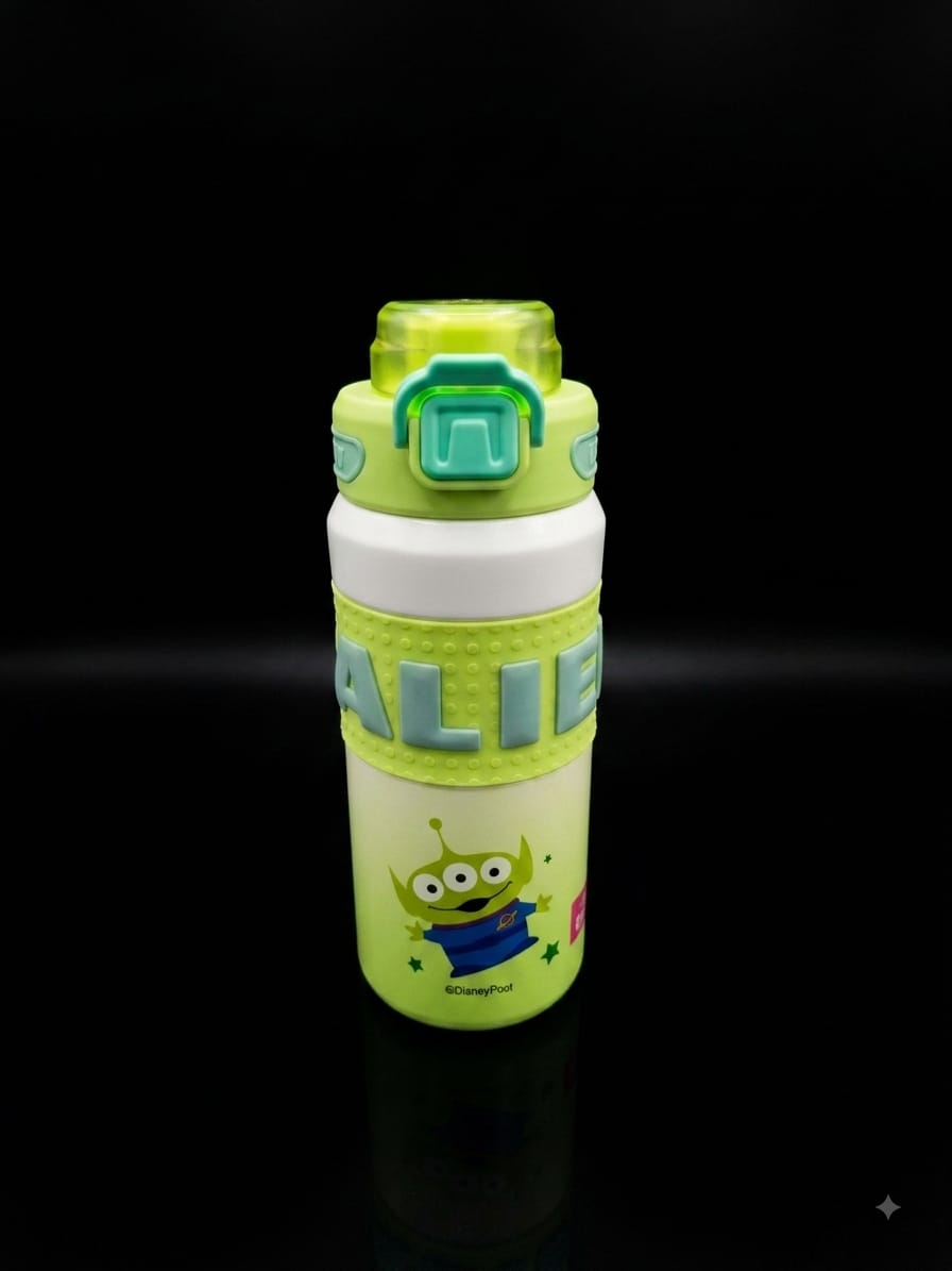 Bigman Green Sports Water Bottle with Strap