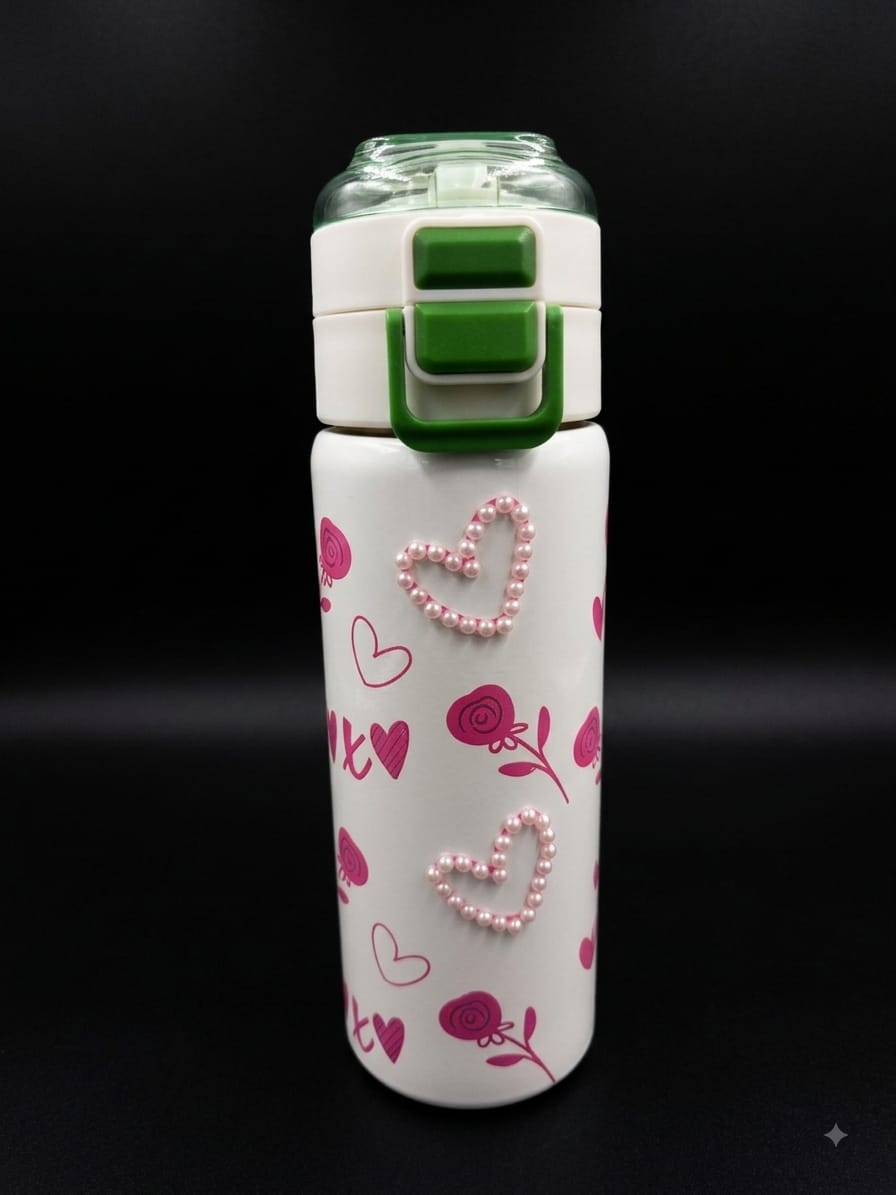 BIGMAN Heart Pearl Water Bottle