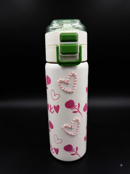 BIGMAN Heart Pearl Water Bottle
