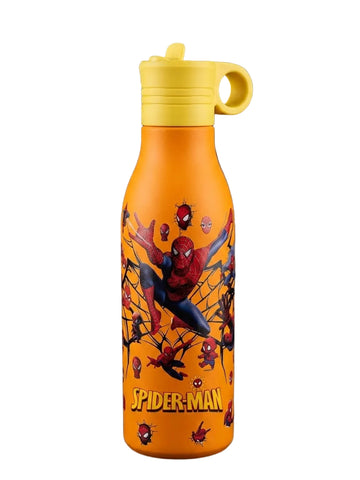BIGMAN Spiderman Orange Water Bottle