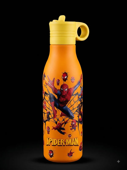 BIGMAN Spiderman Orange Water Bottle
