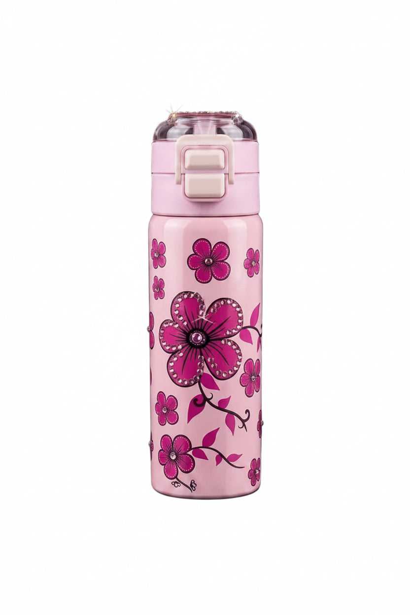 BIGMAN Floral Blossom Water Bottle