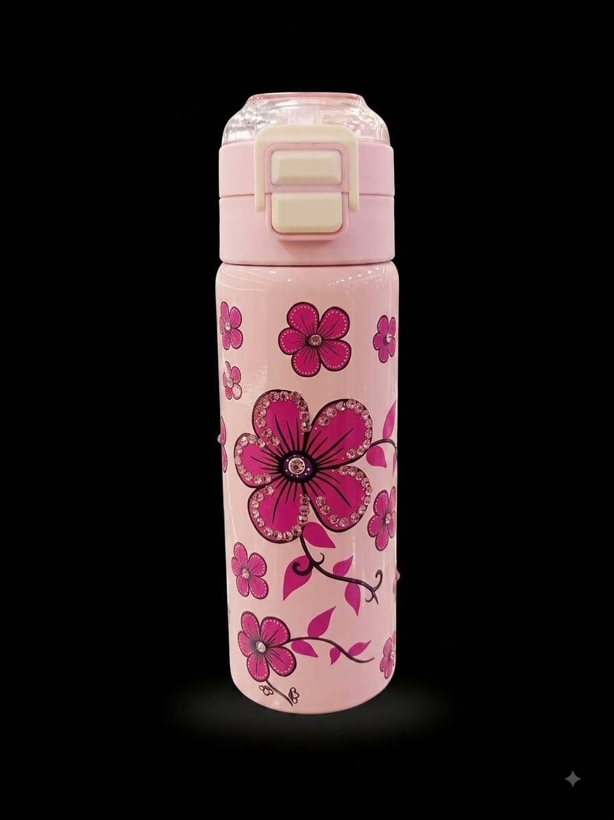 BIGMAN Floral Blossom Water Bottle