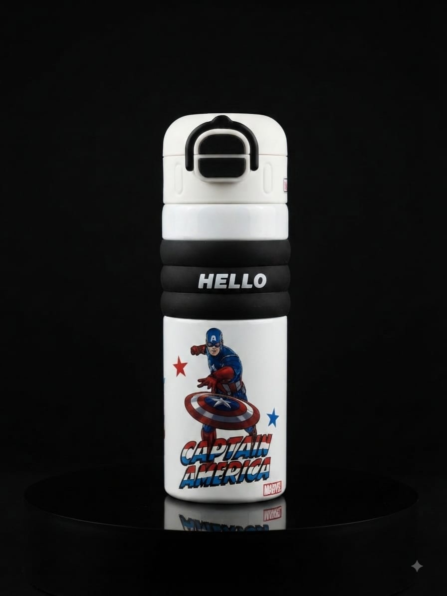 BIGMAN Captain America Kids Water Bottle