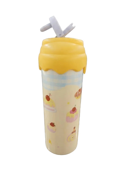Bigman Kawaii Yellow Dessert Sipper Bottle