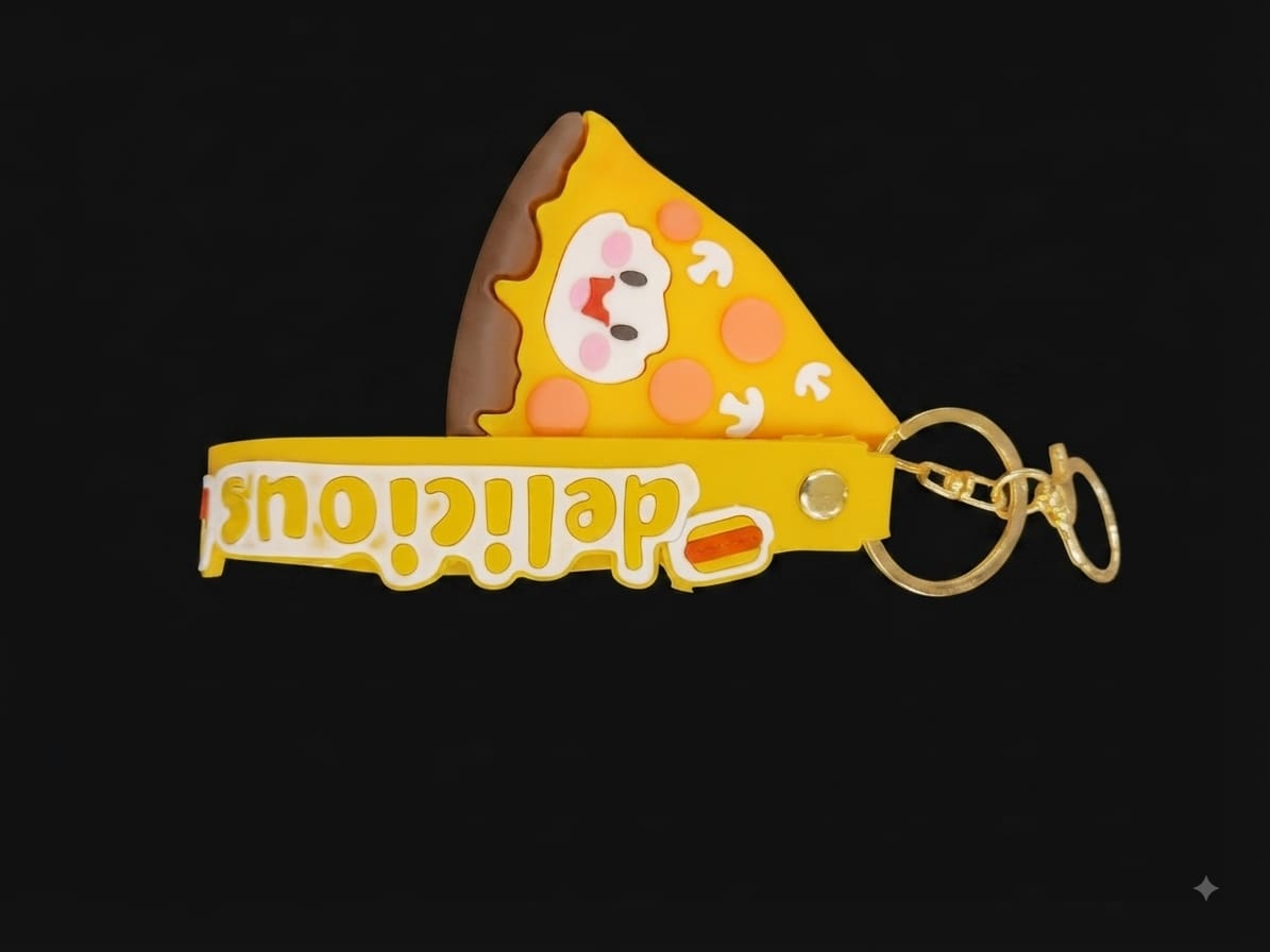 Bigman Cute Pizza Slice Keychain