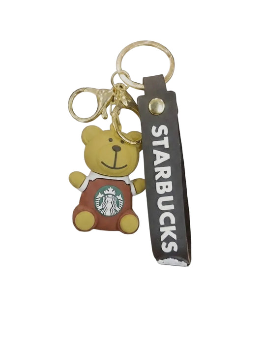 Bigman Starbucks Bear Keychain