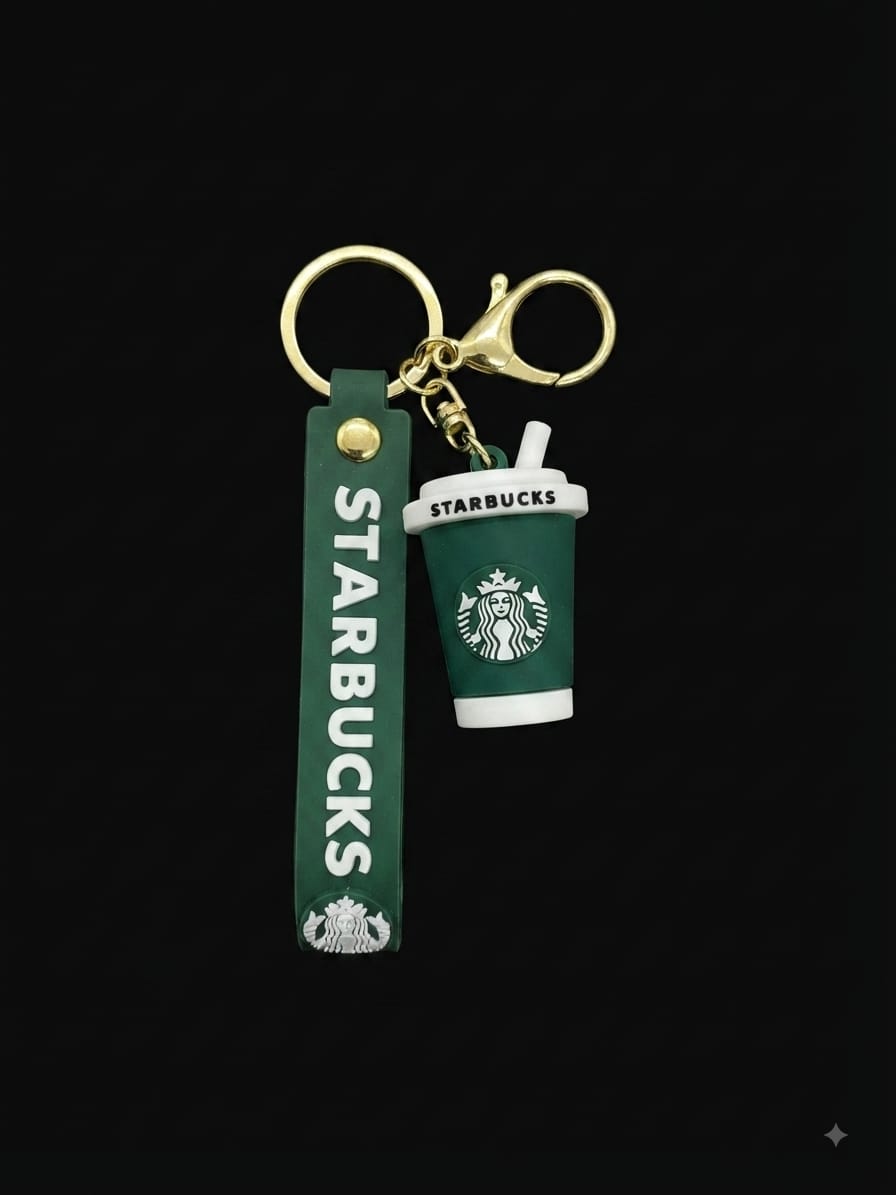 Bigman Starbucks Cup Keychain