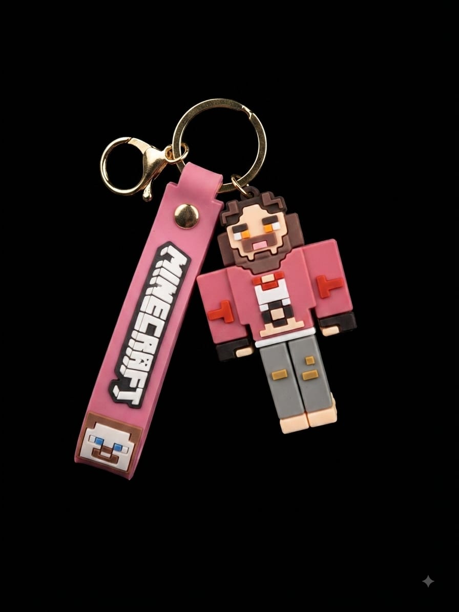 Bigman Minecraft Keychain