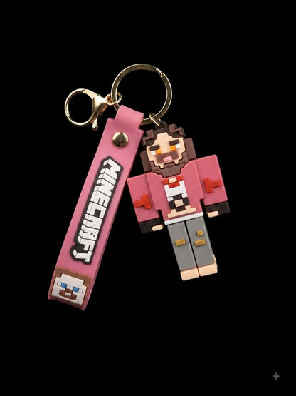 Bigman Minecraft Keychain