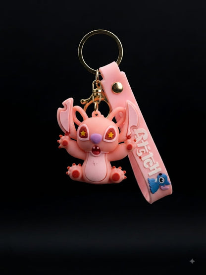 Pink Cute Character Keychain