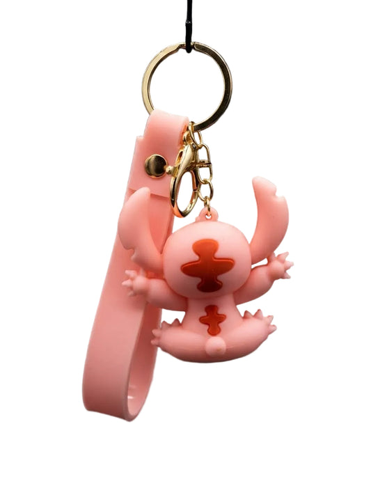 Pink Cute Character Keychain