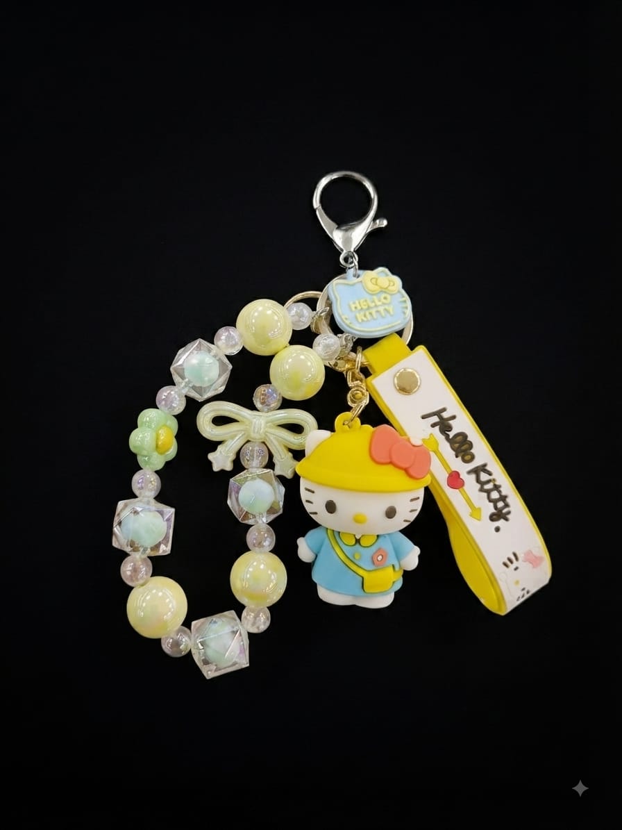 Cute Beaded Cartoon Keychain