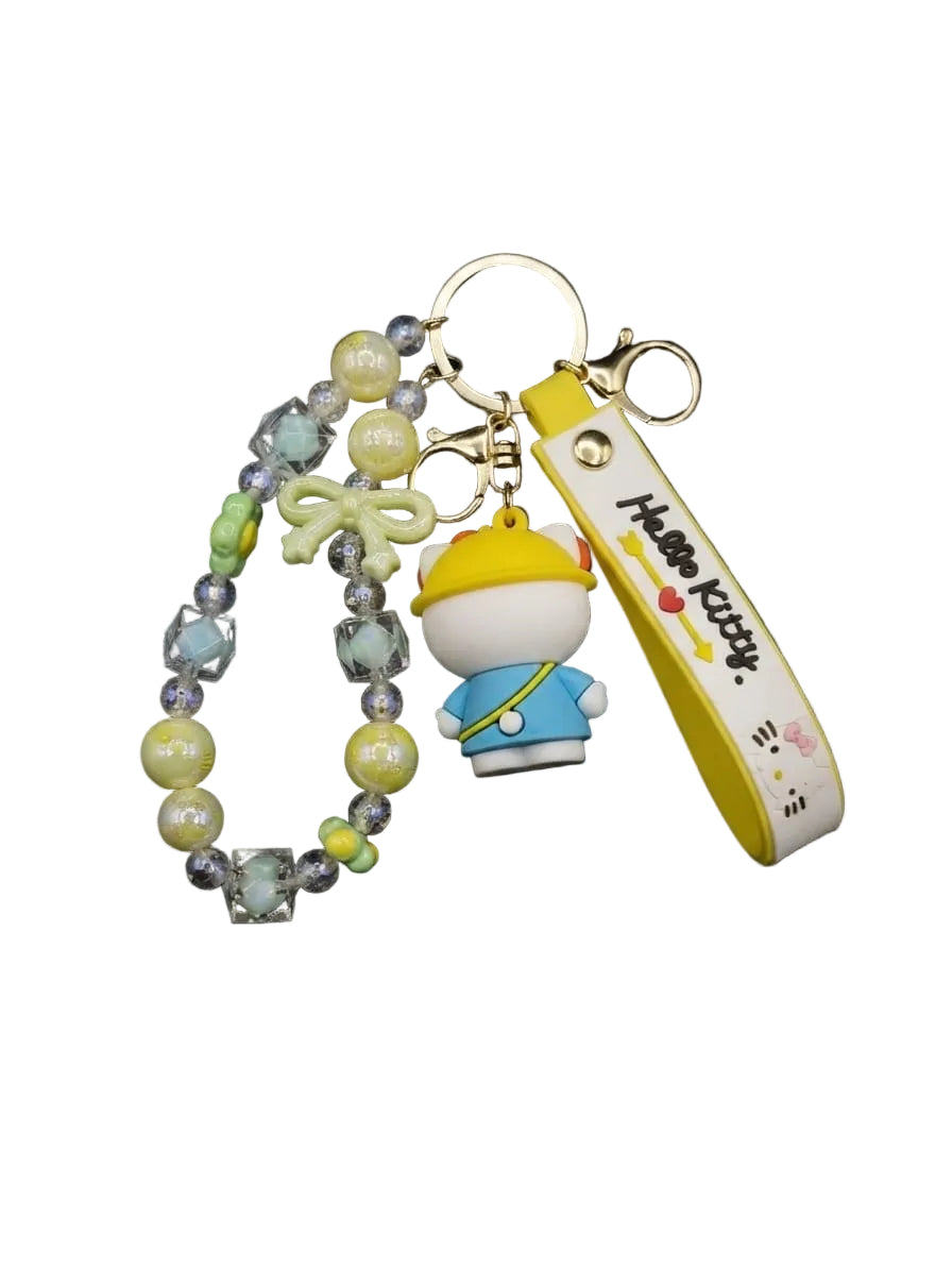 Cute Beaded Cartoon Keychain