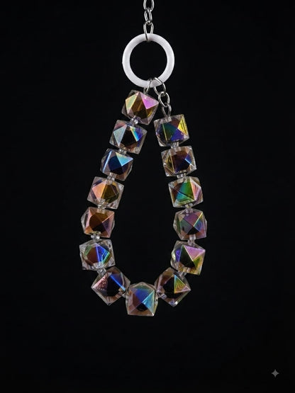 Multicolor Crystal Beaded Keychain